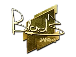 Sticker | B1ad3 (Gold) | Boston 2018 - $ 185.09