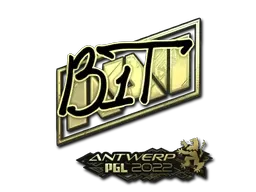 Sticker | b1t (Gold) | Antwerp 2022 - $ 8.29