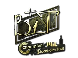 Sticker | b1t (Gold) | Stockholm 2021 - $ 5.41