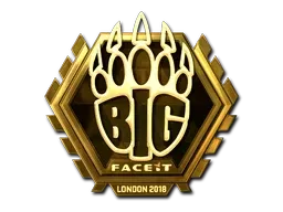 Sticker | BIG (Gold) | London 2018 ``