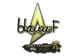 Sticker | blameF (Gold) | Antwerp 2022 - $ 3.64