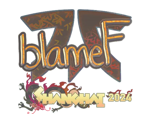 Sticker | blameF (Holo) | Shanghai 2024 - $ 0.27