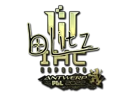 Sticker | bLitz (Gold) | Antwerp 2022 - $ 1.81