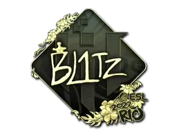 Sticker | bLitz (Gold) | Rio 2022 - $ 6.25