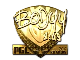 Sticker | bodyy (Gold) | Krakow 2017 - $ 1240.12