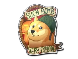 Sticker | Bomb Doge - $ 1.56