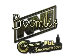 Sticker | Boombl4 (Gold) | Stockholm 2021 - $ 1.91