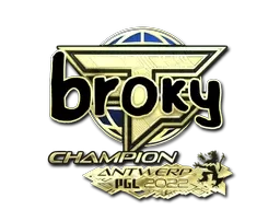 Sticker | broky (Gold, Champion) | Antwerp 2022 - $ 4.30