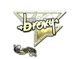 Sticker | broky (Gold) | Paris 2023 - $ 4.02