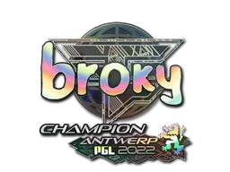 Sticker | broky (Holo, Champion) | Antwerp 2022 - $ 0.78