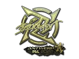 Sticker | Brollan (Gold) | Antwerp 2022 - $ 2.65