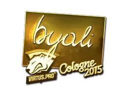 Sticker | byali (Gold) | Cologne 2015 - $ 32.68