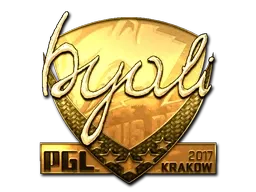 Sticker | byali (Gold) | Krakow 2017 - $ 571.20