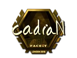 Sticker | cadiaN (Gold) | London 2018 - $ 180.93