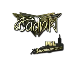 Sticker | cadiaN (Gold) | Stockholm 2021 - $ 30.39
