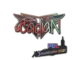 Sticker | cadiaN (Holo) | Stockholm 2021 - $ 1.64
