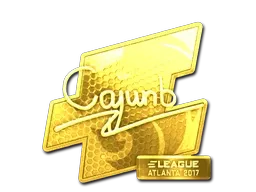 Sticker | cajunb (Gold) | Atlanta 2017 - $ 103.28