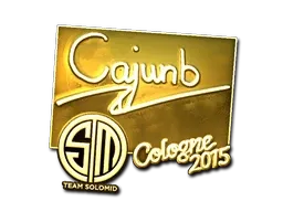 Sticker | cajunb (Gold) | Cologne 2015 - $ 16.01