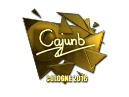 Sticker | cajunb (Gold) | Cologne 2016 - $ 75.99