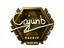 Sticker | cajunb (Gold) | London 2018 - $ 107.33