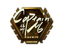 Sticker | captainMo (Gold) | London 2018 - $ 497.97
