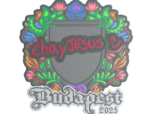 Sticker | chayJESUS (Embroidered) | Budapest 2025 - $ 0.07