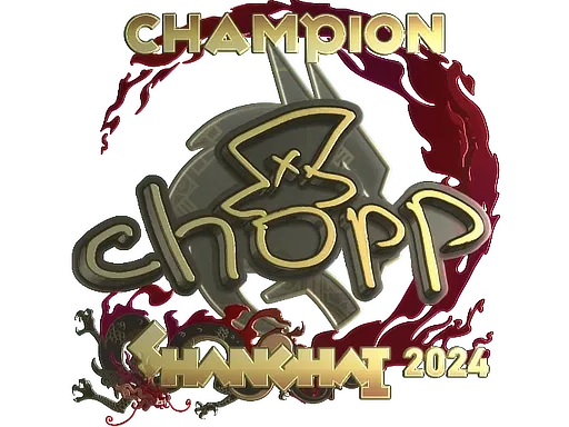 Sticker | chopper (Gold, Champion) | Shanghai 2024 ``