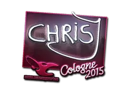 Sticker | chrisJ (Foil) | Cologne 2015 - $ 17.95