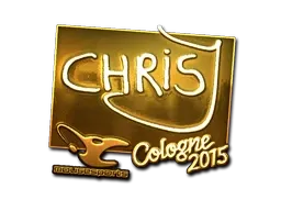 Sticker | chrisJ (Gold) | Cologne 2015 - $ 33.63