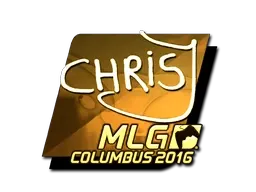 Sticker | chrisJ (Gold) | MLG Columbus 2016 - $ 43.10