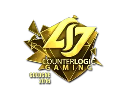 Sticker | Counter Logic Gaming (Gold) | Cologne 2016 ``
