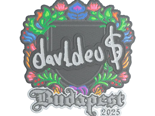 Sticker | dav1deuS (Embroidered) | Budapest 2025 - $ 0.03