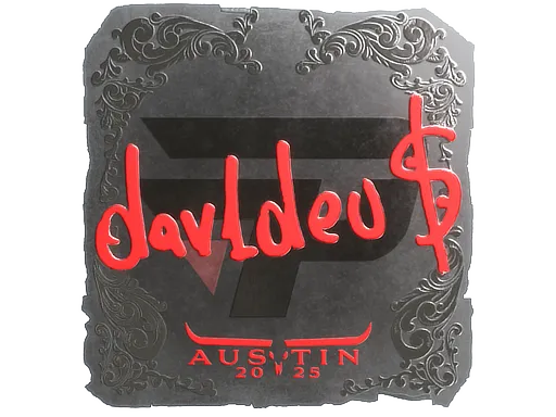 Sticker | dav1deuS (Foil) | Austin 2025 - $ 0.11