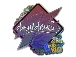 Sticker | dav1deuS (Glitter) | Rio 2022 - $ 0.20