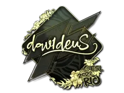 Sticker | dav1deuS (Gold) | Rio 2022 - $ 3.96
