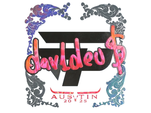 Sticker | dav1deuS (Holo) | Austin 2025 - $ 0.44