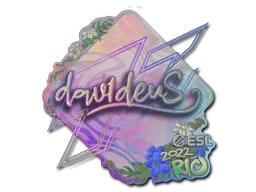 Sticker | dav1deuS (Holo) | Rio 2022 - $ 4.00