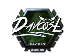 Sticker | DavCost (Foil) | London 2018 - $ 7.25