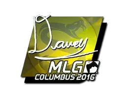 Sticker | DAVEY (Foil) | MLG Columbus 2016 - $ 15.00