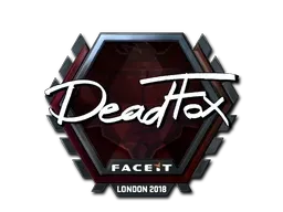 Sticker | DeadFox (Foil) | London 2018 - $ 4.19