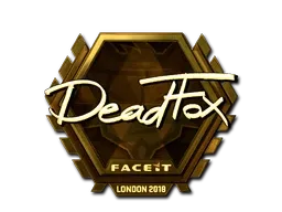Sticker | DeadFox (Gold) | London 2018 - $ 86.09