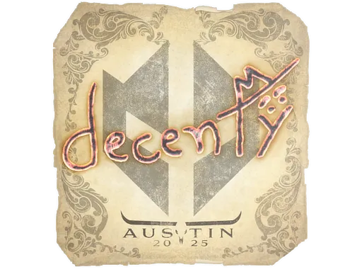 Sticker | decenty | Austin 2025 - $ 0.03