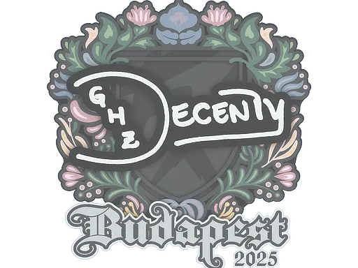 Sticker | decenty | Budapest 2025 - $ 0.03