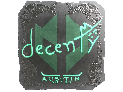 Sticker | decenty (Foil) | Austin 2025 - $ 0.07