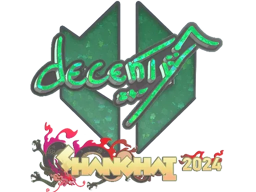 Sticker | decenty (Glitter) | Shanghai 2024 - $ 0.04