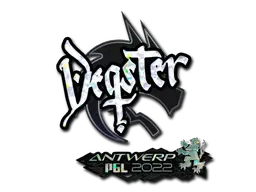 Sticker | degster (Glitter) | Antwerp 2022 - $ 0.08