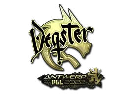Sticker | degster (Gold) | Antwerp 2022 - $ 6.14