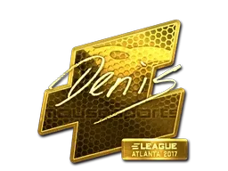 Sticker | denis (Gold) | Atlanta 2017 - $ 103.28