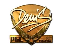 Sticker | denis (Gold) | Krakow 2017 - $ 635.35