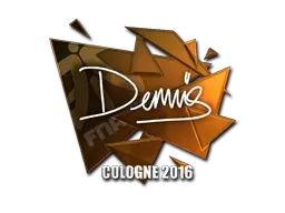 Sticker | dennis (Foil) | Cologne 2016 - $ 10.62